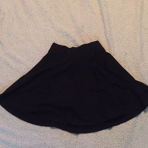 A semi fancy black skirt